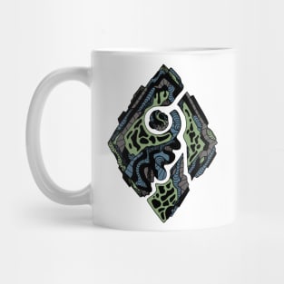 Mellow Cool Abstract Rhombus Mug